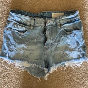 Pistola stars denim mini shorts